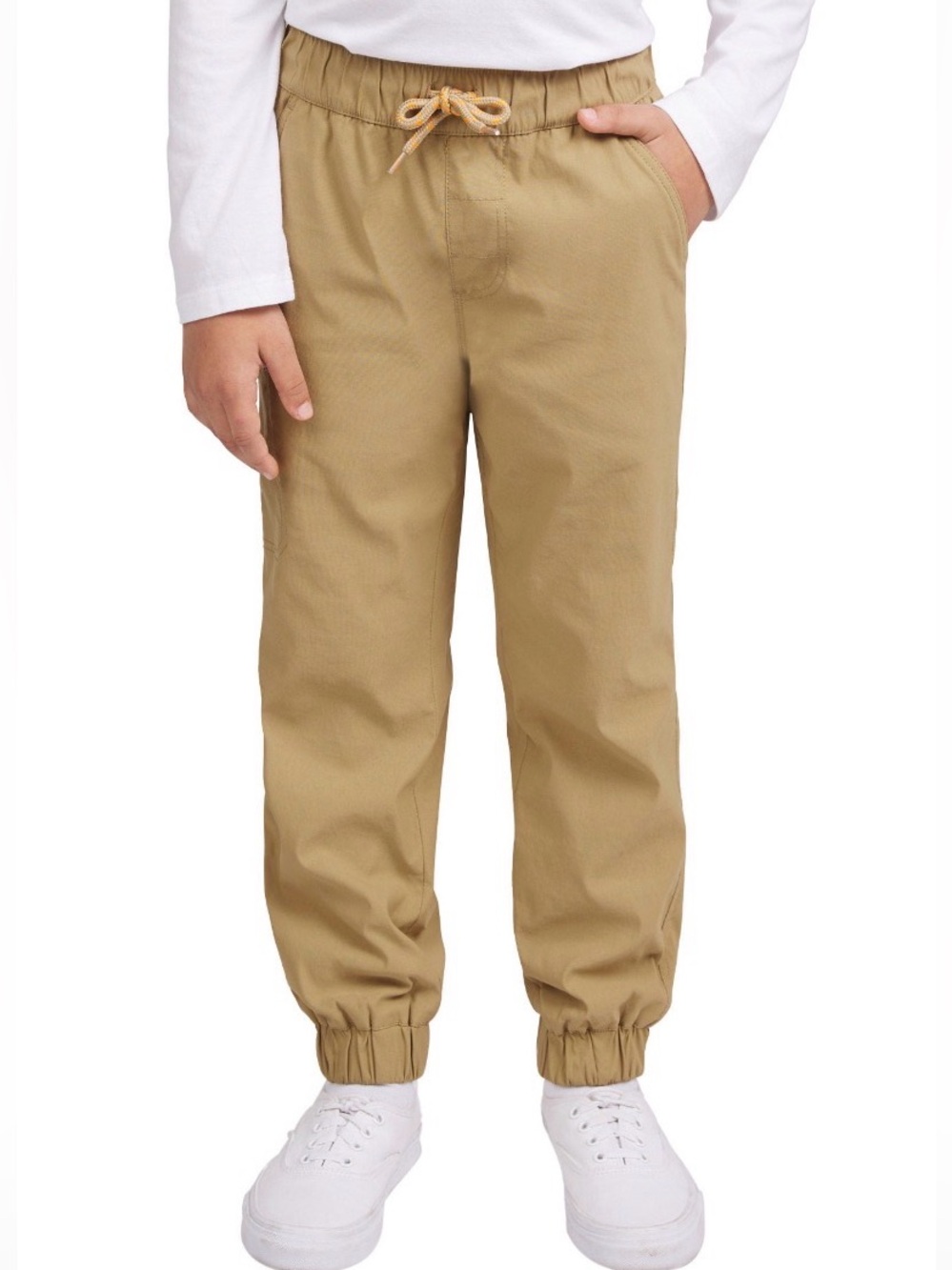 Weatherproof Kids Jogger Pants - 3 Pairs: Navy, Khaki, Slate Blue